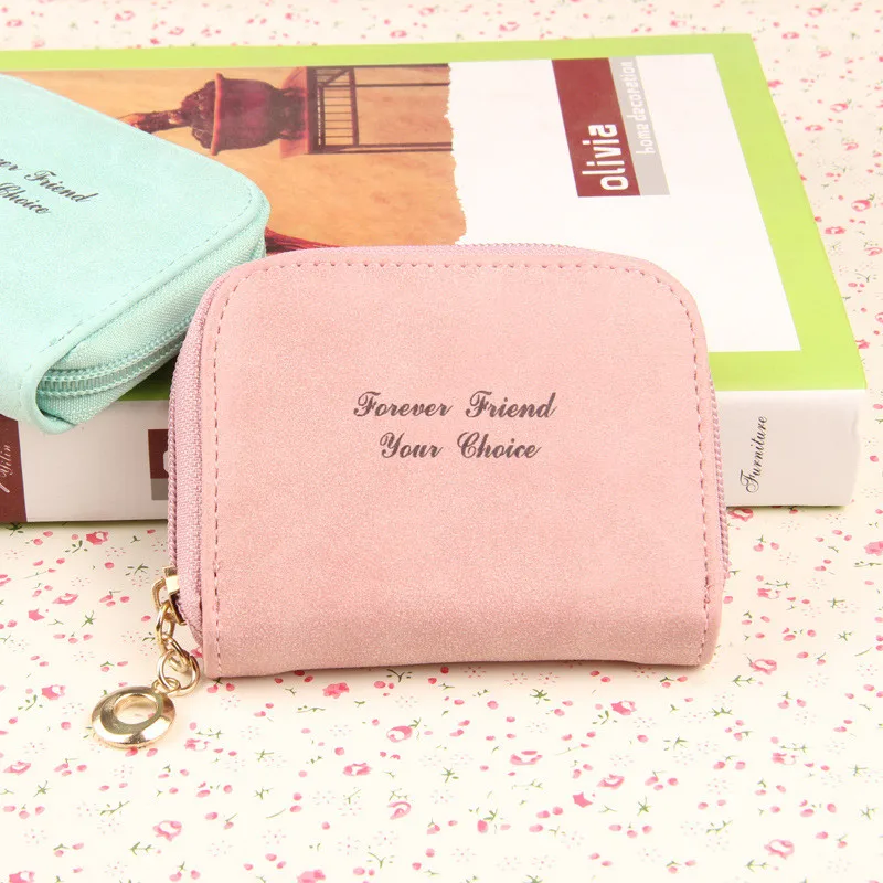  Womens Wallets And Purses Cute Mini Wallet Small Candy Color PU Leather Women Coin Purse Carteras Billeteras Para Mujer qb-009 