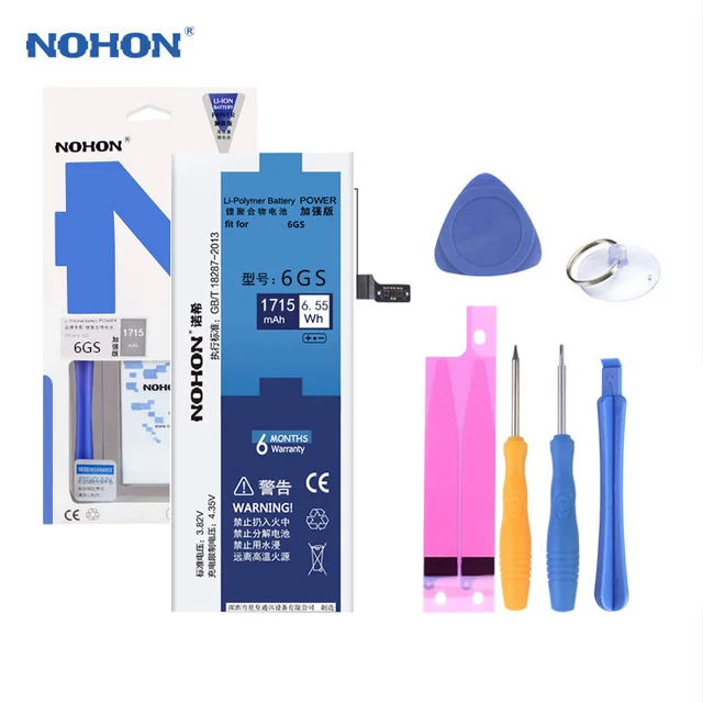 NOHON Battery For iPhone 6S 6 7 8 Plus 6SPlus 6Plus 7Plus 8Plus iPhone6S Replacement Real