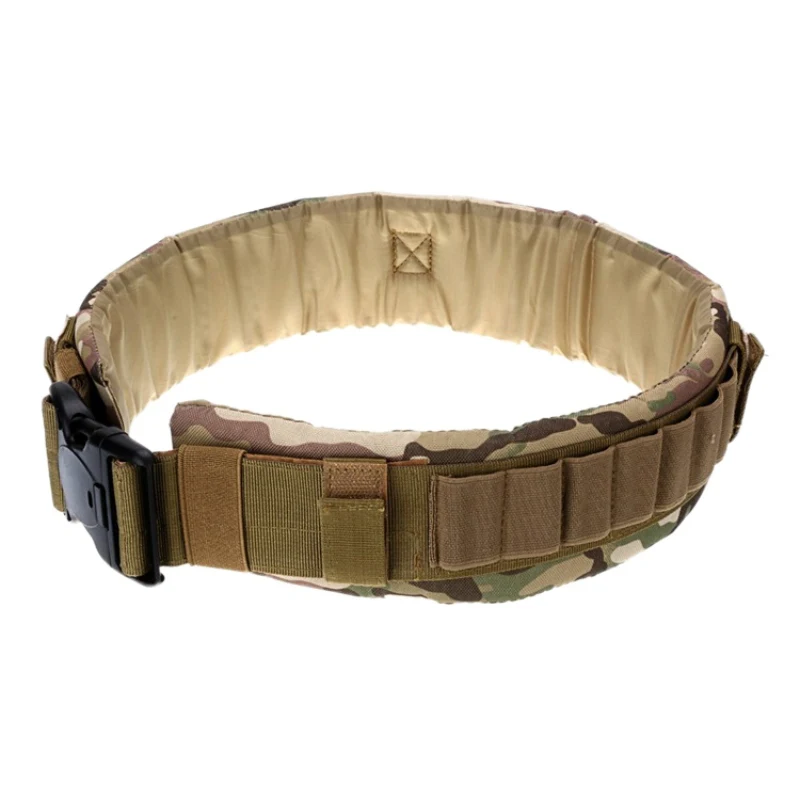 

Tatical Nylon 38'' Waist Belt Pouch Ammo Hunting Cartridges Holder 25 Rounds Bandolier Gun Accessories