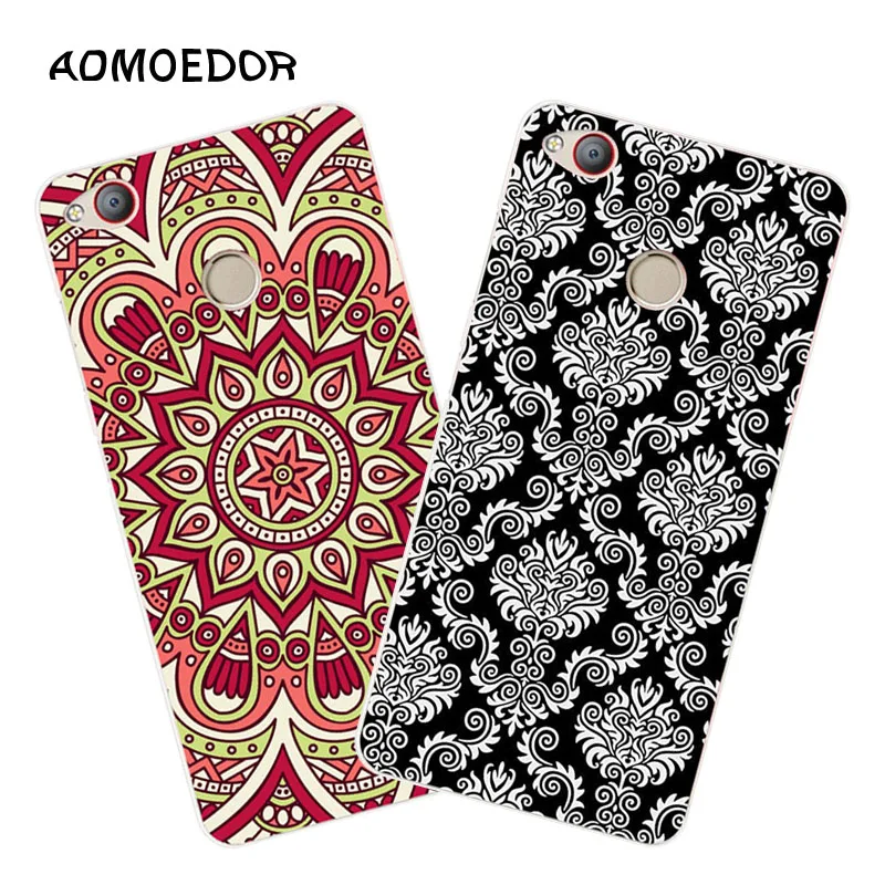 zte nubia z11 mini s Case Silicon mandala Cartoon Painting Soft TPU Back Cover for protect Bags shell |