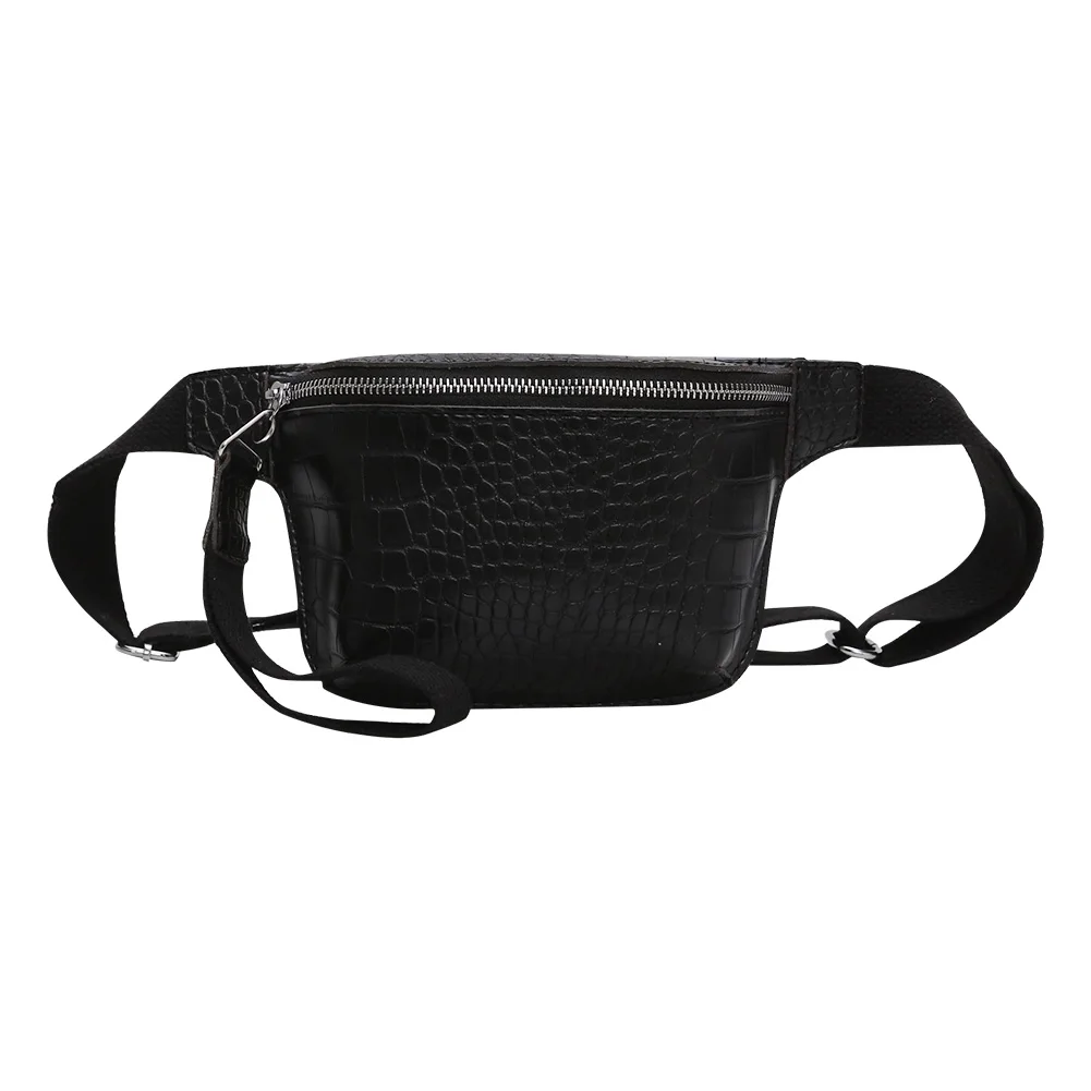 

New Waist Bag Women Packs Bags Leather Belt Bag Fashion Stone Crocodile Multicolor Messenger Chest Bag Clutch Waist Fanny pack