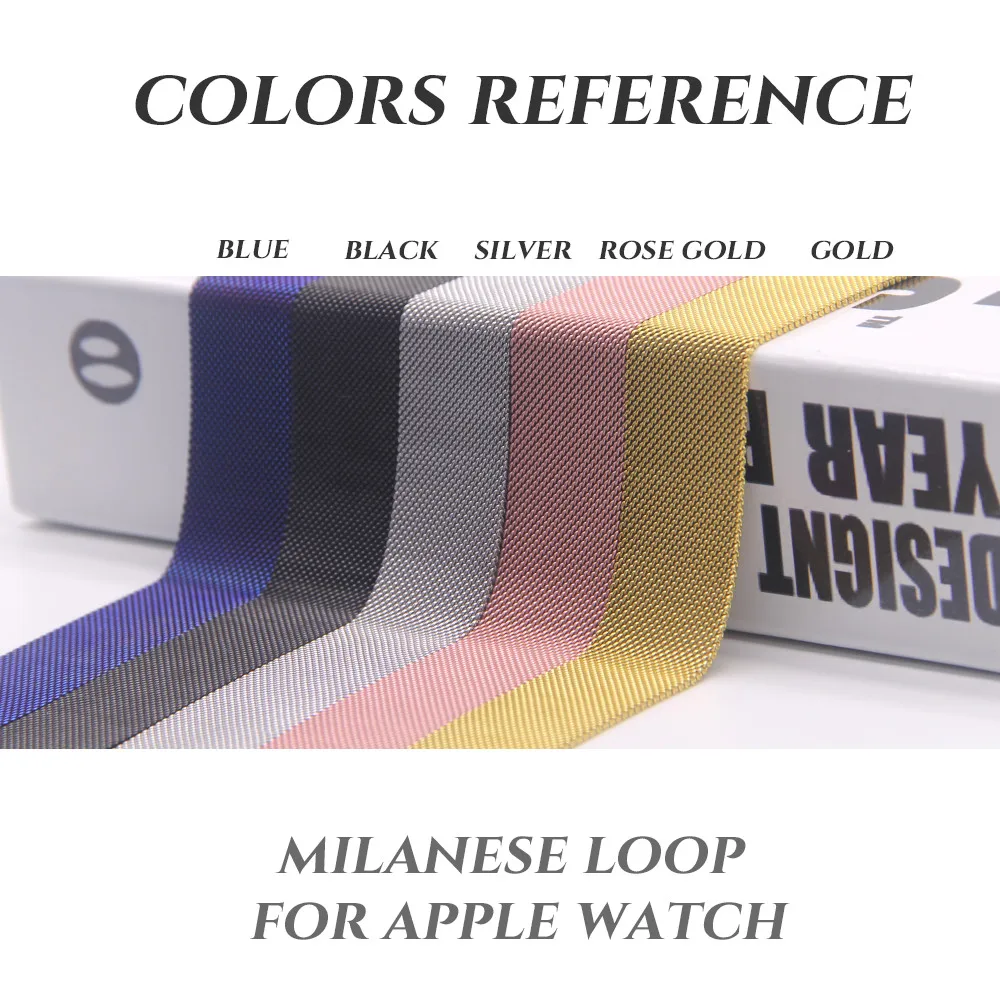 Milanese Loop Strap for Apple Watch Band 38mm 42mm Stainless Steel Bracelet Magnetic adjustable for Apple Watch Series 4 3 2 1 Milanese Loop Strap for Apple Watch Band 38mm 42mm Stainless Steel Bracelet Magnetic adjustable for Apple Watch Series 4 3 2 1