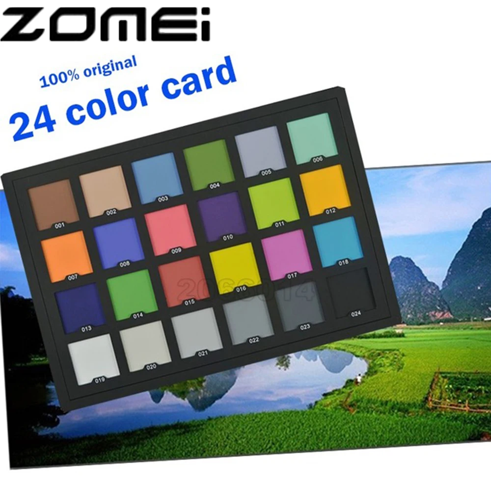 Zomei Professional 24 Color Card Test for Superior Digital Color Correction Photo Studio