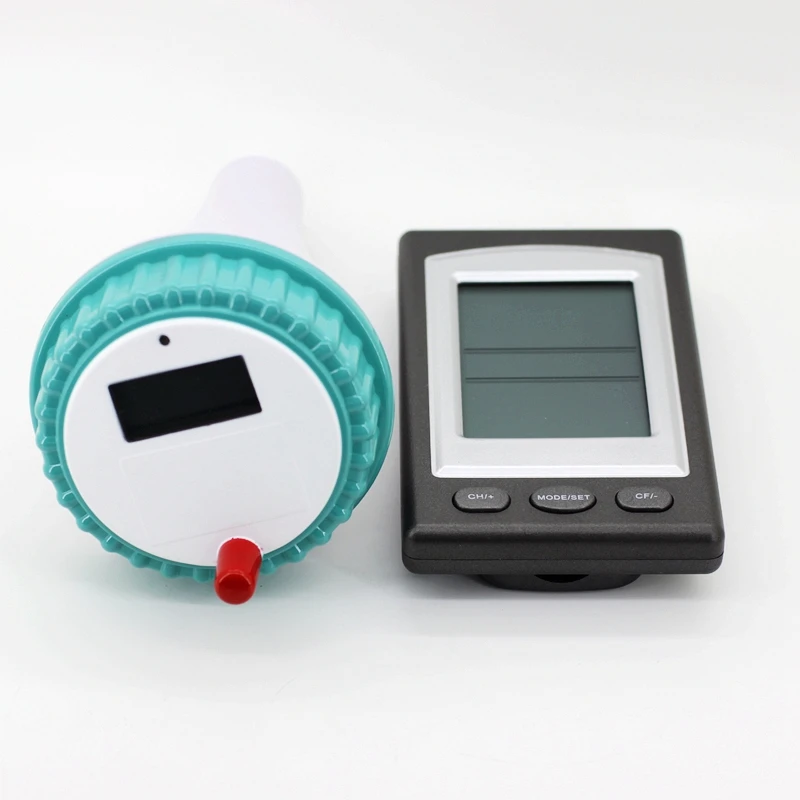

Wireless Digital Swimming Pool Thermometer Digital LCD Swim Pond Spa Hot Tub Floating Waterproof Temperature Meter Clock Alarm