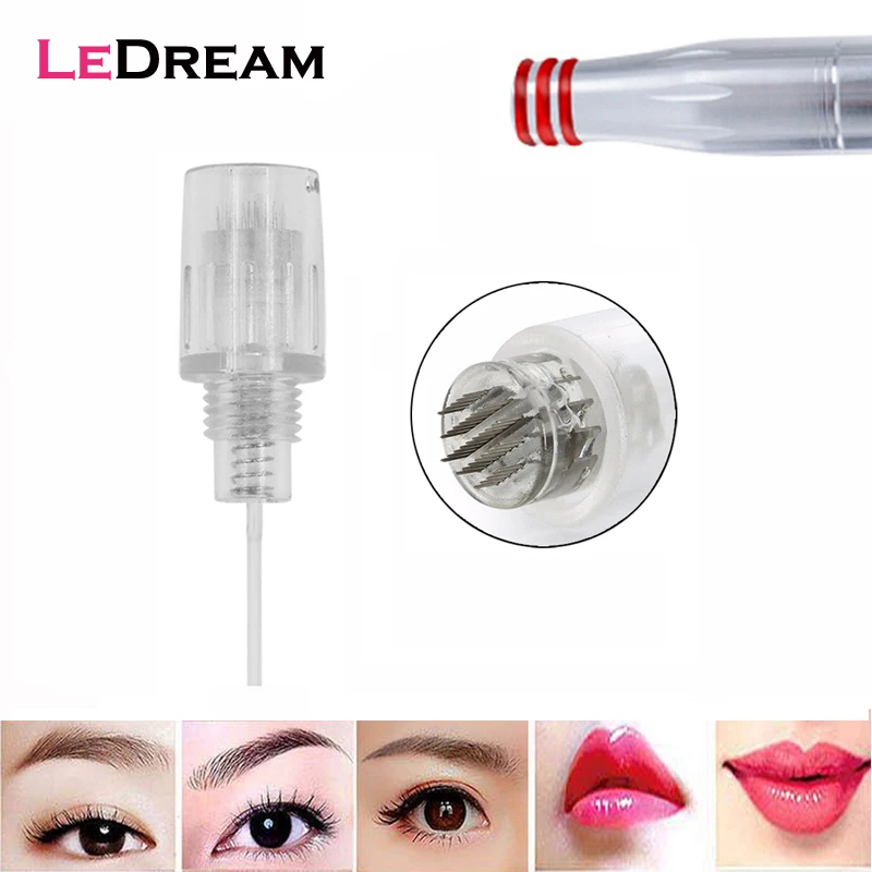 100pcs 8mm Screw 36 Pin 3D Micro Nano Round Tattoo Piercing Needles