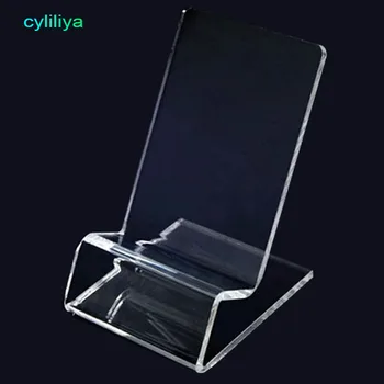 

30pcs Clear Display Stand Acrylic Mount Tablet Phone Holder for Cell Phone iPhone 5 SC 6 6s plus 7 7plus for xiaomi samsung