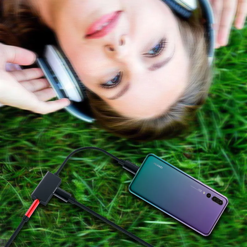 Адаптер USB Type C с разъемом 3 5 мм для наушников Xiaomi Mi 6 Huawei Mate 10 Pro зарядка и