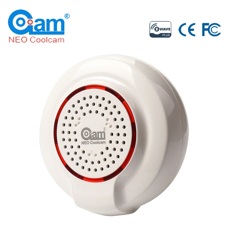 

NEO COOLCAM NAS-AB01Z Z-wave Wireless Siren Alarm Sensor Compatible with Z wave Plus Sensor Alarm Home Automation Alarm