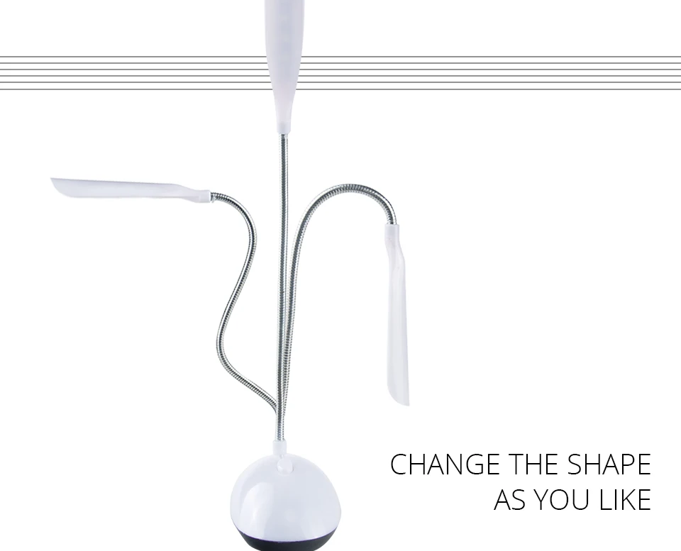 AAA Battery Powered Mini Desk Lamp 4 LEDs Book Light Adjustable Flexible Foldable Night Light for Book Reading Student Study (3)
