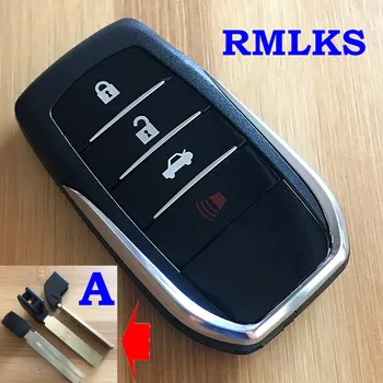 

Replacement New Smart Remote Key Shell Case Fob 3+1 Panic Button for Toyota Highlander Land Cruiser RAV4 Car Key Fob Uncut Blade