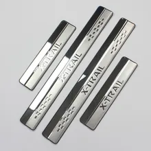 Stainless Steel Door Sill Scuff Plate for 2014-2017 Nissan X-Trail X Trail XTrail T32 Welcome Pedal Trim Car Styling Accessories