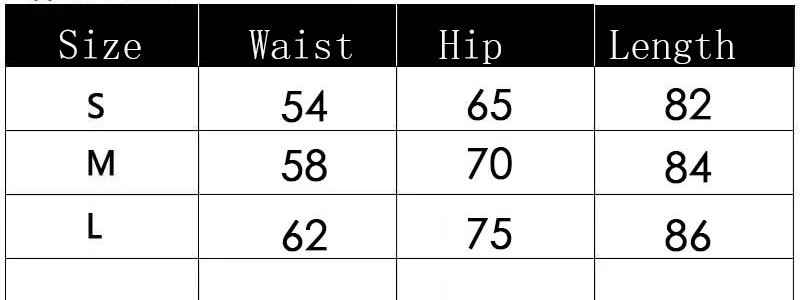 size table