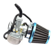 Universal Carburetor Fuel Filters Carb 50cc 70cc 90cc 110cc 125cc ATV Dirt Bike Go Kart W/ Air Filter Motorcycle Scooter Choke goofit pz19 carburetor with air filter for chinese 50cc 70cc 90cc 110cc 125cc atv scooter dirt bike group 101