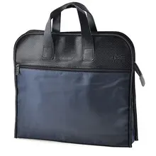 Компактная темно-синяя сумка из искусственной кожи на молнии