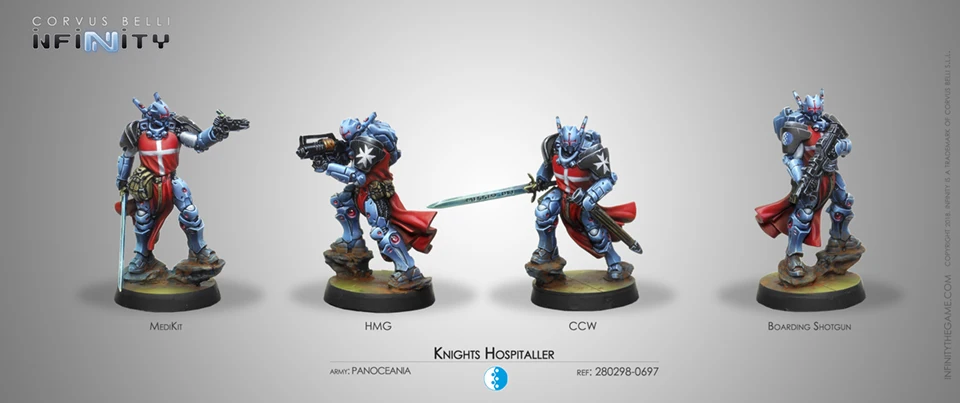 

[Loong Way Miniatures] Corvus Belli Infinity 0697 KNIGHTS HOSPITALLER 32mm Metal Miniature