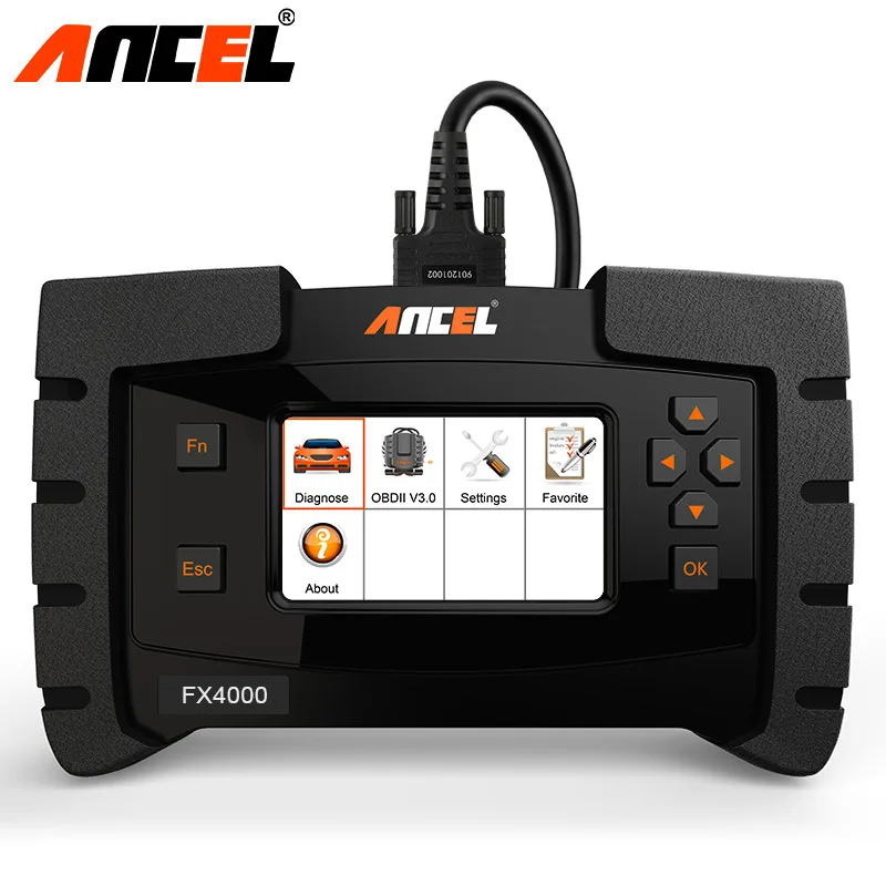 Ancel FX4000 OBD2 Диагностический Инструмент OBD автоматический сканер Трансмиссия ABS
