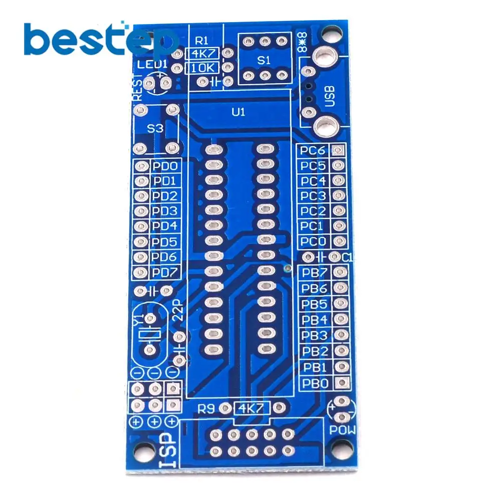 Горячая продажа DIY Kit ATmega8 ATmega48 AVR минимальная система макетная плата миниатюрный