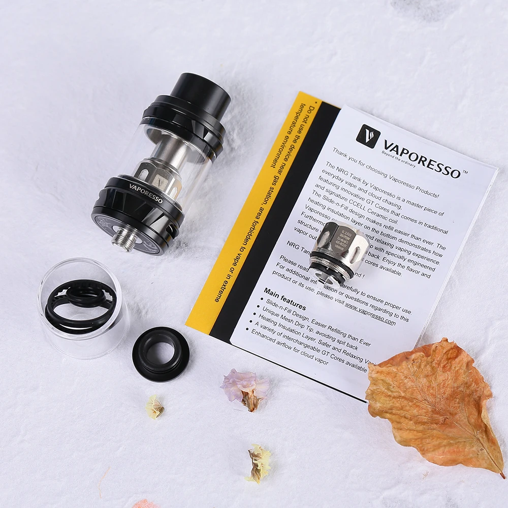 

Original Vaporesso NRG Tank Atomizer 5ml Capacity NRG Atomizer With GT4 GT8 Core Coil for Revenger Box Mod E Cigarettes Kit Vape