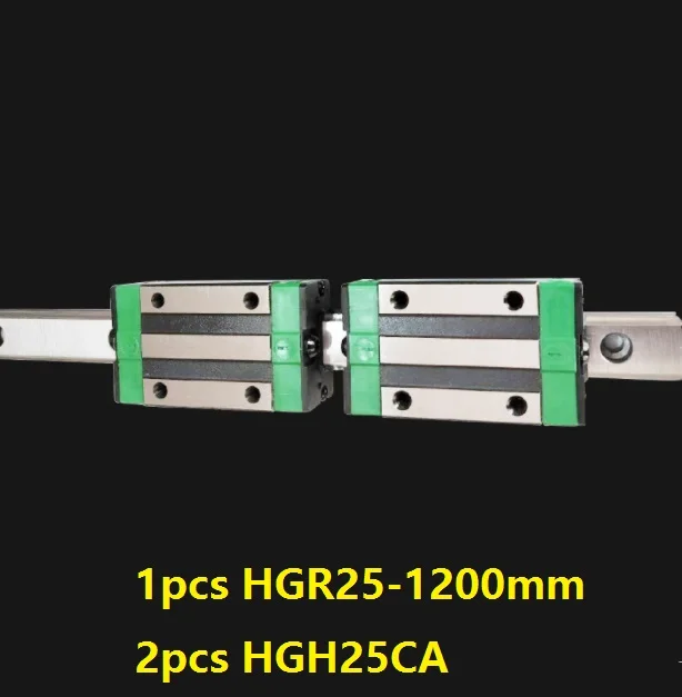 

1 шт. линейная направляющая HGR25 1200 мм + 2 шт. HGH25CA линейные узкие блоки для ЧПУ частей маршрутизатора Сделано в Китае