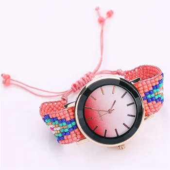 

Women Watches Fashion Braided Handmade Casual Wrist Ladies Quartz Women's Watch