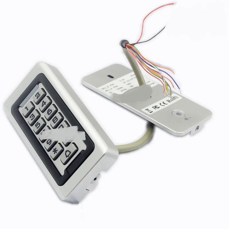 2000 пользователей Металическая цепочка из нержавеющей стали с RFID Клавиатура доступа IP68 Водонепроницаемый на открытом воздухе кард-ридер