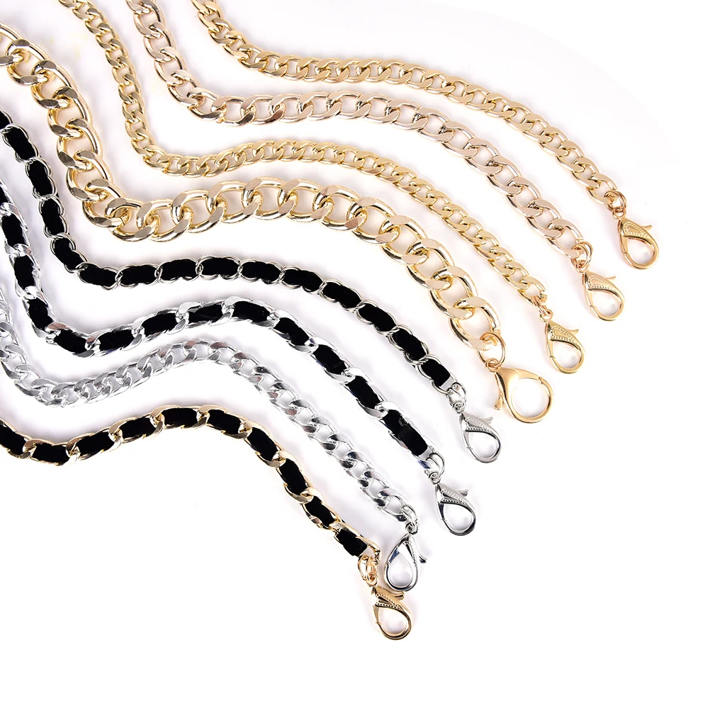 120cm Handbag Metal Chains Purse Chain With Buckles Shoulder Bags