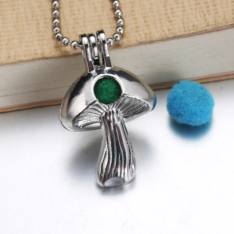 Buy Silver Mushroom shape Aromatherapy Essential Oil