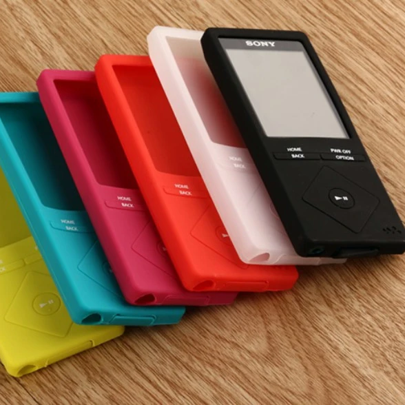 Prective Case for Sony MP3 NWZ A15 A17 Fashion Rubber Gel Silicone Soft Back Cover Case for Sony