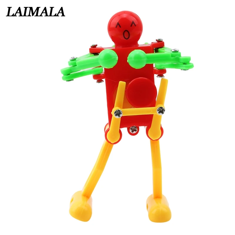 

New Classic Cute Cartoon Animal Wind Up Toys Children Kids Plastic Clockwork Spring Wind-Up Dancing Robot Toy Gifts