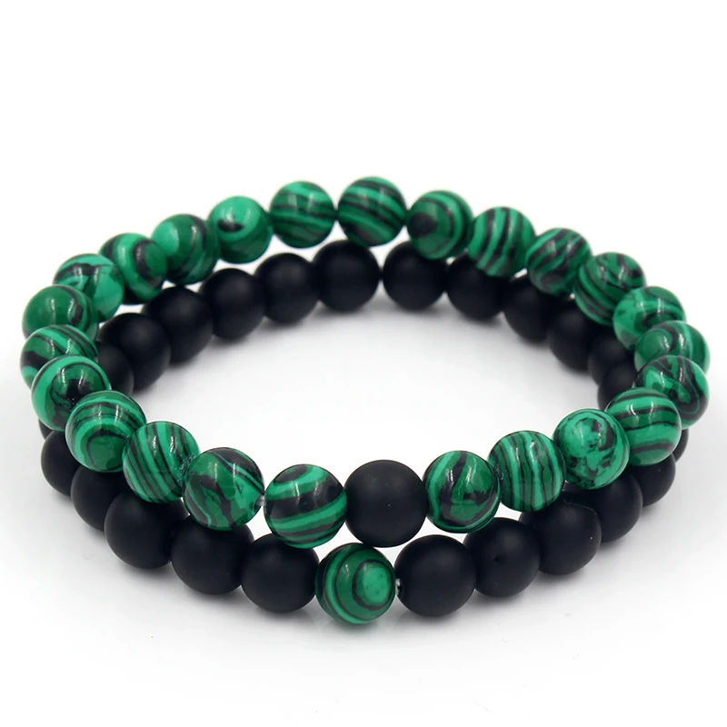 Newest 2Pieces/Set 8mm Natural Stone Beads Bracelets Sets Weave Braiding Macrame Couple Bracelet for Men & Women Yoga Jewellery Newest 2Pieces/Set 8mm Natural Stone Beads Bracelets Sets Weave Braiding Macrame Couple Bracelet for Men & Women Yoga Jewellery