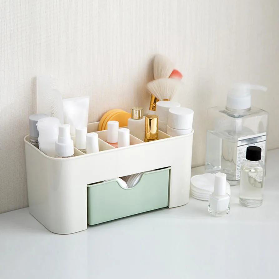 

Plastic Cosmetic Storage Box Small Drawer Jewelry Box Desktop Sundries Storage Container Layer Makeup Organizer #5$