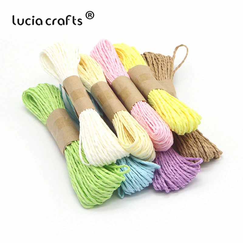 

SALE! 1 piece/lot 2mm Natural Raffia Paper String cords Gift Wrap Candy Box Packaging Rope Wedding Party Decor 033003013