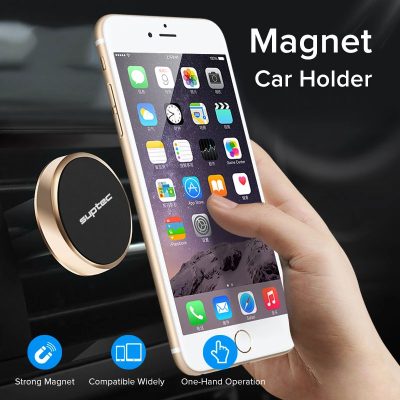 Suptec магнитный держатель телефона для телефона в Автомобиле вентиляционное крепление Универсальный мобильный смартфон магнитный штатив держатель сотового телефона для Iphone 8