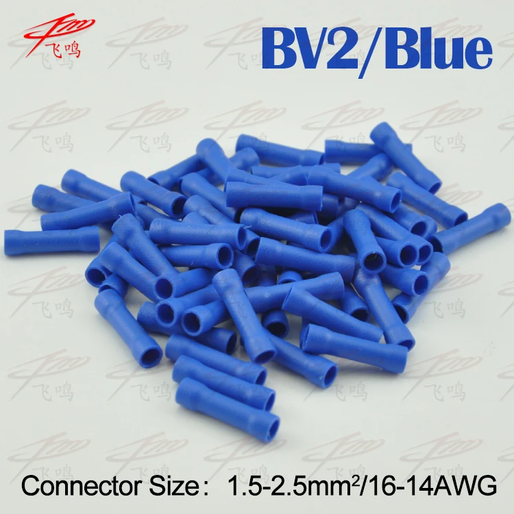 50 шт. BV1.25 BV2 BV5.5 полное изоляционное среднее соединение (тип TL JTK) Соединительная