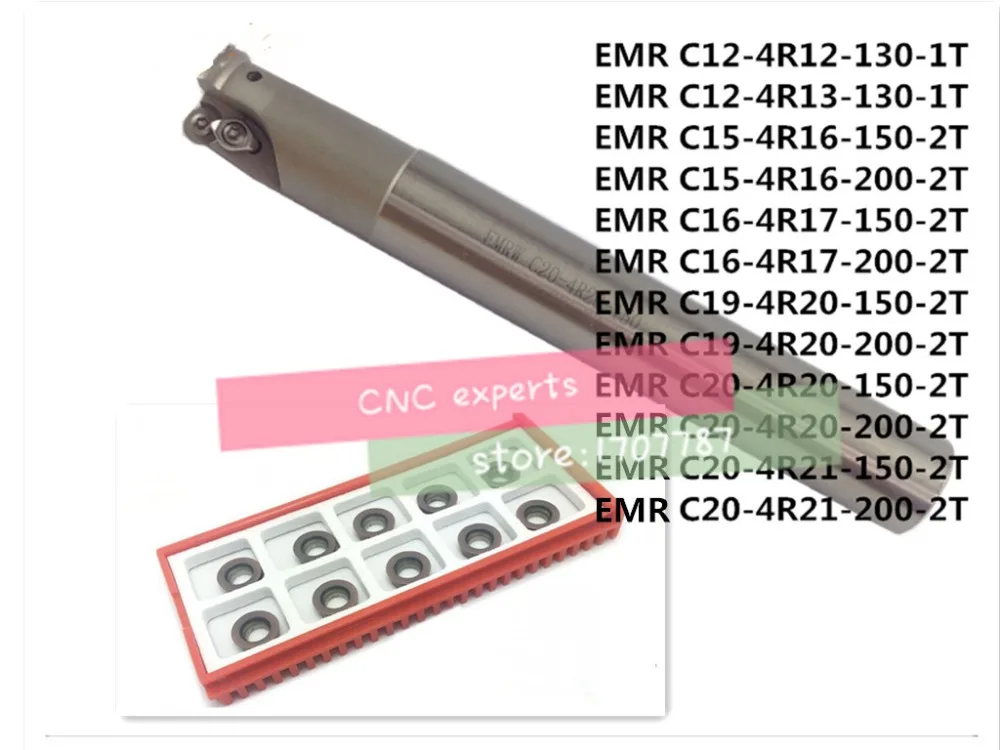 

EMR C10 4R10 120 EMR C16 4R16 150 +10Psc RPMT08T2 Indexable Shoulder End Mill Arbor Cutting Tools, Milling Cutter Holder