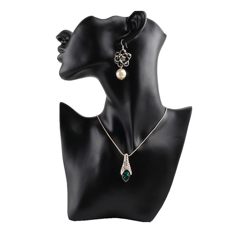  2018 Mordoa 1pcs Resin Jewelry Bust For Earring Pendant Necklace Jewelry Display Stand Holder High 