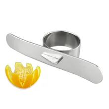 Éplucheur d'orange en acier inoxydable | Dispositif de Zesters, petit décapant Orange pratique, ouvre-fruits et légumes, outils de cuisine en gros