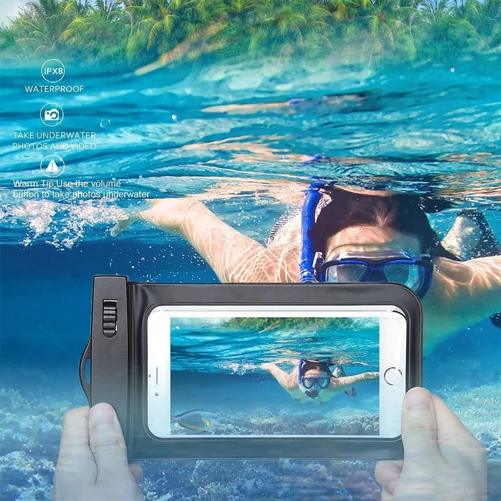 Водонепроницаемый чехол MESKEY для телефона сумка 6 0 &quot подводный светящийся iPhone