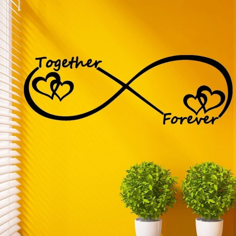 Creative Together Forever Alphabet Wall Sticker DIY Removable Waterproof Bedroom Living Room Decal Mural Art Home Decor | Дом и сад