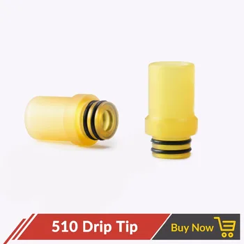 

Quartz Banger 1pc 510 Drip Tip Mouthpiece for Kayfun v5 Doggy Style V8 Baby Tank Atomizer Vape E Cigarettes 510 PEI Drip Tip