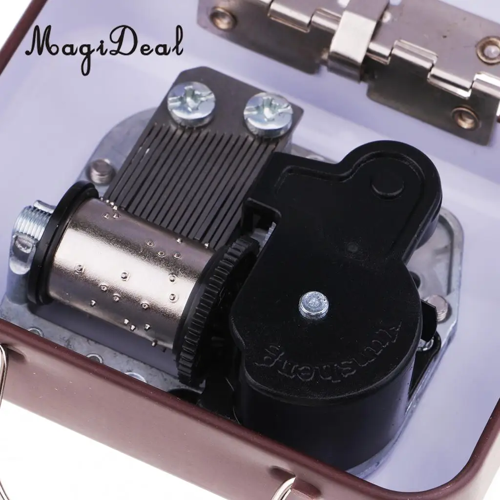 MagiDeal Play 'Innocent' Luggage Suitcase Wind-up Miniature Music Box for Girls Christmas Gift
