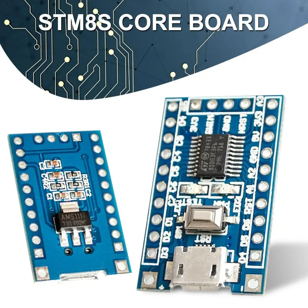 

STM8S003F3P6 MCU Development Board Module For Arduino Micro-USB Connector