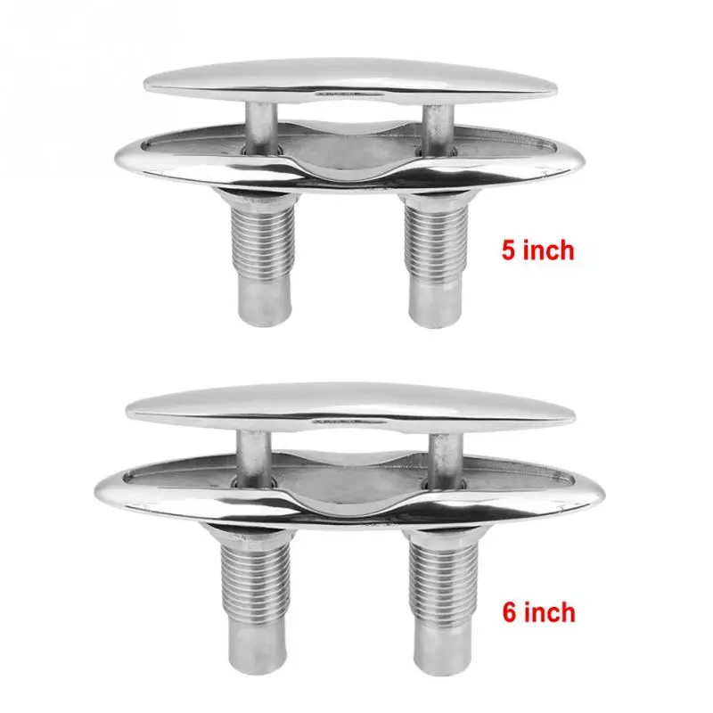 Лодка Корабль причаливание док аккуратный Cleat из нержавеющей стали двухслойный Push-Pull кабель, болт морской оборудования Боллард аксессуары