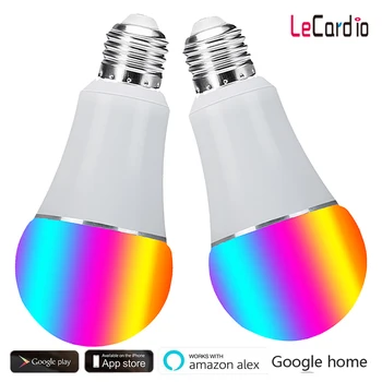 

Smart Led Bulbs Wifi Lamp Intelligent App Remote Control Night Light Compatible with Alexa Echo & Google Home