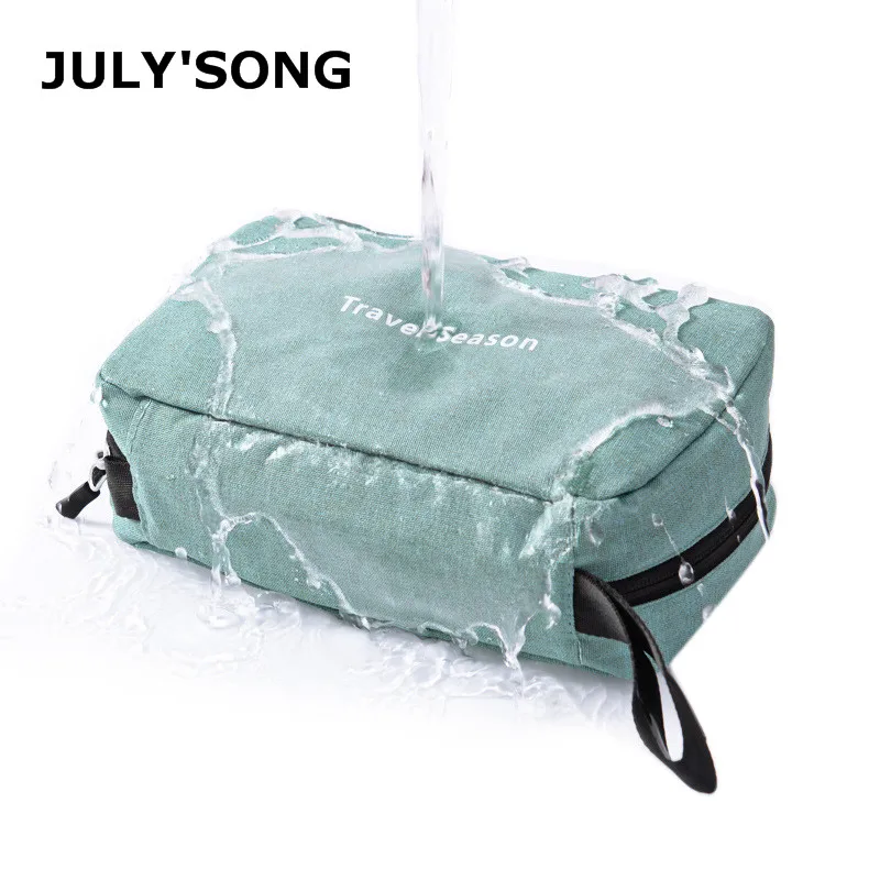 

JULY'S SONG High Quality Multi-function Toiletries Bag Hooked Wash Bag For Travel Bathroom Hang Cosmetic Storage Bag