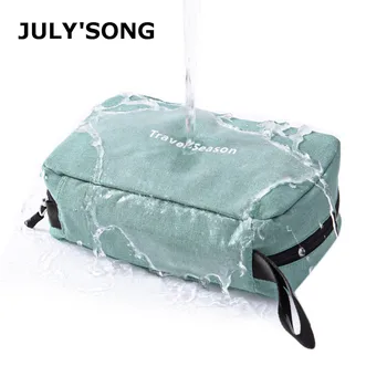 

JULY'S SONG High Quality Multi-function Toiletries Bag Hooked Wash Bag For Travel Bathroom Hang Cosmetic Storage Bag