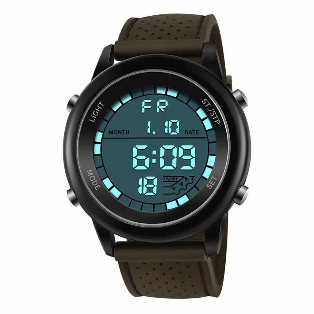 Men Electronic Wrist Watches Waterproof Dual Display Analog Digital LED sport watch Electronic digital Watch gifts Men's wrist