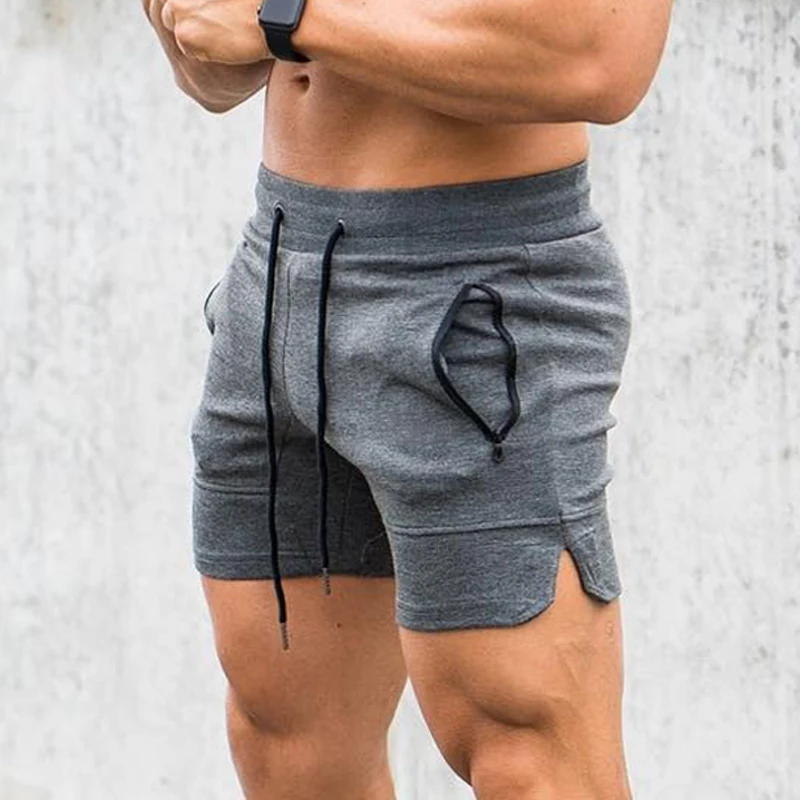 Тренажерные залы Модные мужские спортивные шорты брюки спортивные брюки Фитнес Бег Короткие повседневные мужские шорты дропшиппинг
