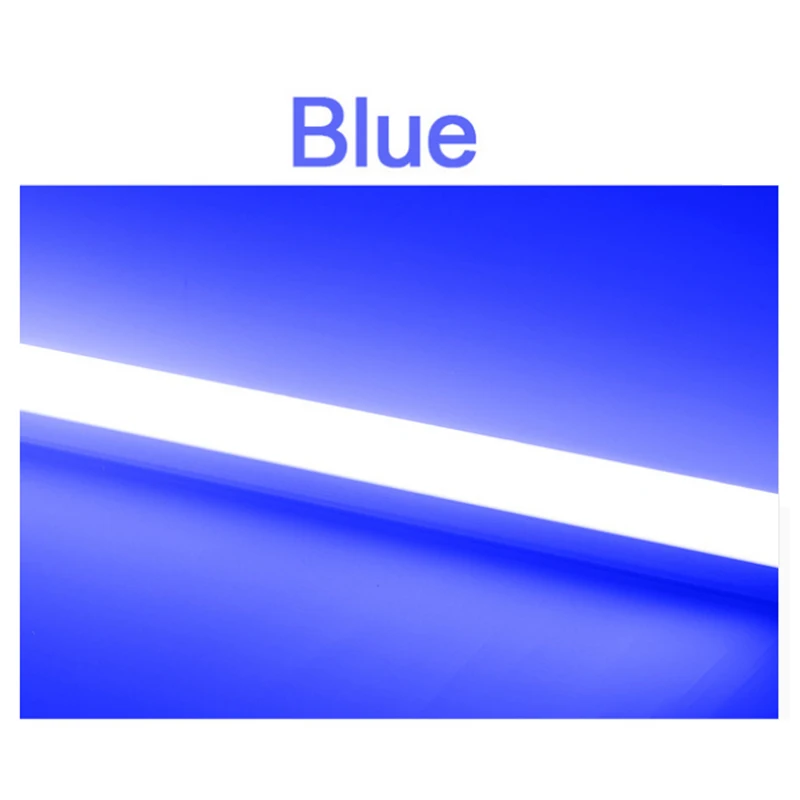 Kaguyahime 4 шт. RGB светодиодный светильник T5 светодиодный T8 лампа 220 В 6 Вт 10 Вт флуоресцентный свет светодиодный настенный светильник красный зеленый Буле розовый 30 см 60 см - Испускаемый цвет: Blue