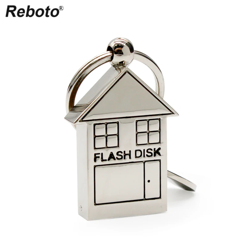 

USB Stick 8GB 16GB Pen Drive 32GB 64GB Memory Stick House USB Flash Drive U Disk Pendrive Metal Keychain
